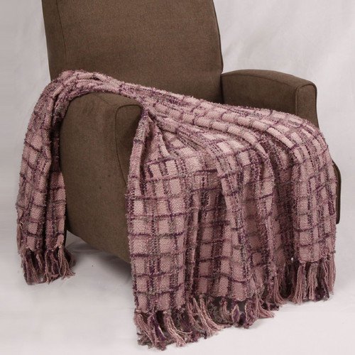 BNF Home Chenille MultiColored Throw Blanket