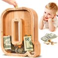 thumbnail image 1 of Hucha De Madera Con Letras Summidate | Hucha Para Niños Y Niñas | Hucha Del Alfabeto Q| Regalo De Cumpleaños De Hucha Para Niños|Regalo De Cumpleaños Para Niños (Q), 1 of 1