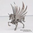 thumbnail image 2 of 3D Metal Mythical Animal Trendy Model With Full Texture And Strong Hands-on Ability Pegasus Kirin Nine-Tailed Fox Taurus Boys Cool Ornaments, 2 of 4