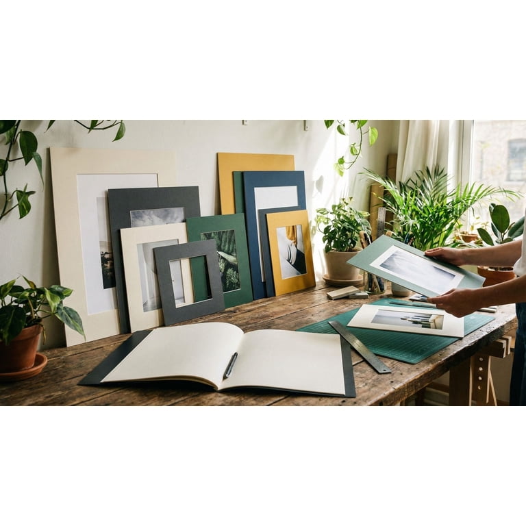 Off White Canvas 27x27 Uncut Art Mat Board - No Opening - 1 Mat