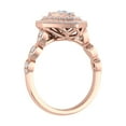 thumbnail image 2 of 3/4 Carat Drop Shaped Prong Set Diamond Ring in 14K Rose Gold (Ring Size 7.5), 2 of 4
