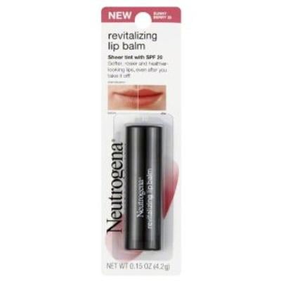 Bálsamo labial Neutrogena Bálsamo revitalizante e hidratante con protector solar SPF 20 color Sunny Berry 30.15 oz