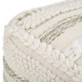 thumbnail image 3 of SIMPLIHOME Sommer Square Pouf, Footstool, Upholstered in Natural Handloom Woven Cotton Pattern, for the Living Room, Bedroom and Kids Room, Boho, Contemporary, Modern, 3 of 5
