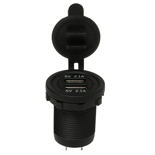 Enchufe Para Encendedor, Cargador De Coche USB De Doble Puerto, Luz Azul Para IOS Para Yates, Barcos, Motocicletas ANGGREK Otros