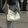 thumbnail image 4 of Canvas Shoulder Tote Bag with Multiple Pockets，Large Hobo Crossbody Bag for Women and Men…, 4 of 8