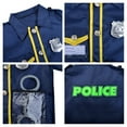 thumbnail image 7 of Toptie Firefighter & Police Pretend Play Set for Kids, Preschool Dress Up Clothes for Boys Girls, 7 of 7