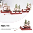thumbnail image 3 of Kearding Ensamblaje de Navidad de madera, decoración de trineo, Santa Claus, alce, decoración de desmontable, colorido, barra de bricolaje, placa Kits de decoración para fiestas Alce Kearding HA069458-03, 3 of 6