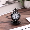 thumbnail image 6 of Masteelf Men's Vintage Pocket Watch Necklace with Black Chain Pendant, Stylish Accessory for Students and Men, Timepiece, 6 of 8