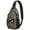 Dancing Skeletons Halloween, variant on Sling Backpack,Dancing Skeletons Halloween Pattern Sling Bag with Water Bottle Holder,Waterproof Sling Bag for Men/Women with Headphone Jack for Hiking,Travel