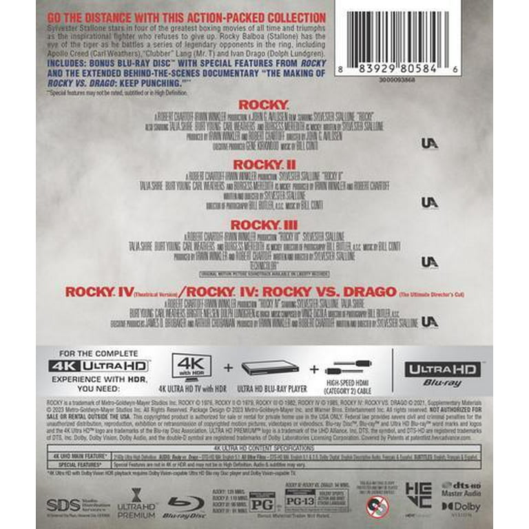 Rocky 4-Film I-IV Collection (Rocky/Rocky II/Rocky III/ Rocky IV