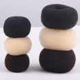 thumbnail image 2 of Huanledash Women Magic Donut Hair Ring Bun Former Shaper Hair Styler Tie Updo Maker Tools, 2 of 8