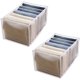 thumbnail image 1 of Compartment Organizer Box Wardrobe For Clothes Drawer, Divider Box Leggings Storage Box, White, Length 36cm Width 25cm Height 20cm, 1 of 3