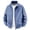 Blue, variant on Men's Sports Shell Jacket Zip-Up Lapel Lightweight Windbreaker Zipper Pockets Fall Spring Outdoor Recreation Coats Big and Tall Gray L