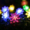 Qedertek LED Christmas Lights Solar String Lights Lotus Flower Solar Fairy Lights for Indoor Home Garden Patio Lawn and Party Decoration (30 LED Multi color)