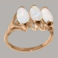 thumbnail image 2 of LBG British Made 18k Rose Gold Natural Opal Womens Engagement Ring - 33 size options - Size 11, 2 of 5