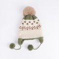 thumbnail image 5 of Mnyotv Toddler Boys Girls Beanie Hat with Ear Flaps Winter Soft Fleece Knitted Cap for Kids, 5 of 5