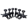 thumbnail image 2 of 6x Lock Tung Key Pegs , Gear Ratio 1:18, Metal Alloy Guitar Tung Pegs para Guitarra Eléctrica, Folk, Acústica Chr Negro 3L3R Gloria clavijas, 2 of 8
