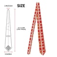 thumbnail image 3 of Men'S Tie 4.7×3.1in Is Not Easy To Deform And Fade Anti-Drift Button Design Is Easy To Take Care Of For Work Travel Daily Business Orangered Houndstooth Checkered Hand-Drawn Sketch_1, 3 of 8