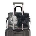 thumbnail image 2 of 16" Laptop Briefcase, Detachable Anti-Slip Shoulder Strap, Multi-Compartment Work Travel Bag White Leopard Black Panther, 2 of 8
