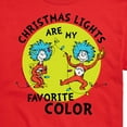 thumbnail image 3 of The Cat in the Hat - Christmas Lights Are My Favorite Color - Men's Short Sleeve Graphic T-Shirt, 3 of 5