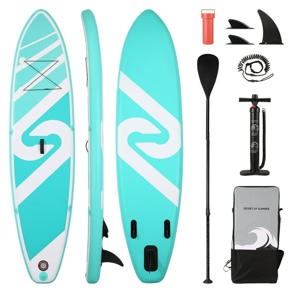 Maxkare 10'stand UP Paddle Board Paddle Gonflable W Pompe 120 '' * 32 '' * 6 '' Paddleboard & Accessoires Sac à Dos Paddle Leash ISUP Yoga de Pêche pour Adultes & Jeunes & Enfants