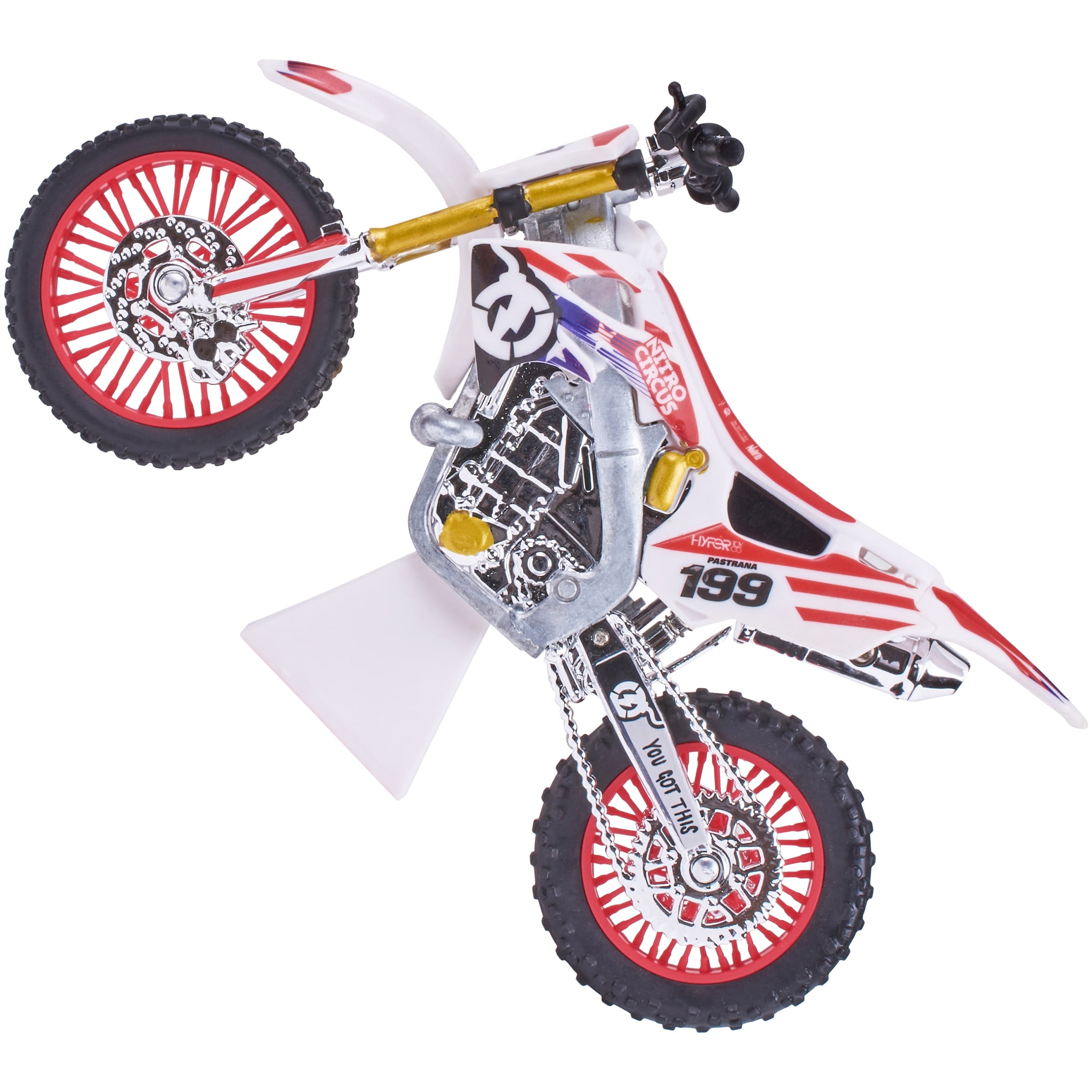 Adventure Force Nitro Circus Dirt Bike with Rider Toy, 1.12 Replica, Nitro  Orange 