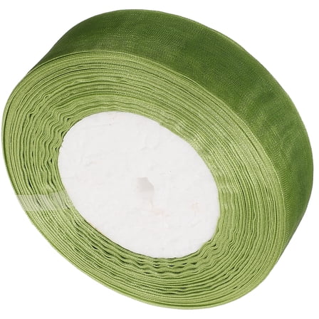 UPOUART Green Chinlon Craft Ribbon Wear Resistant for Gift Wrapping and Decor