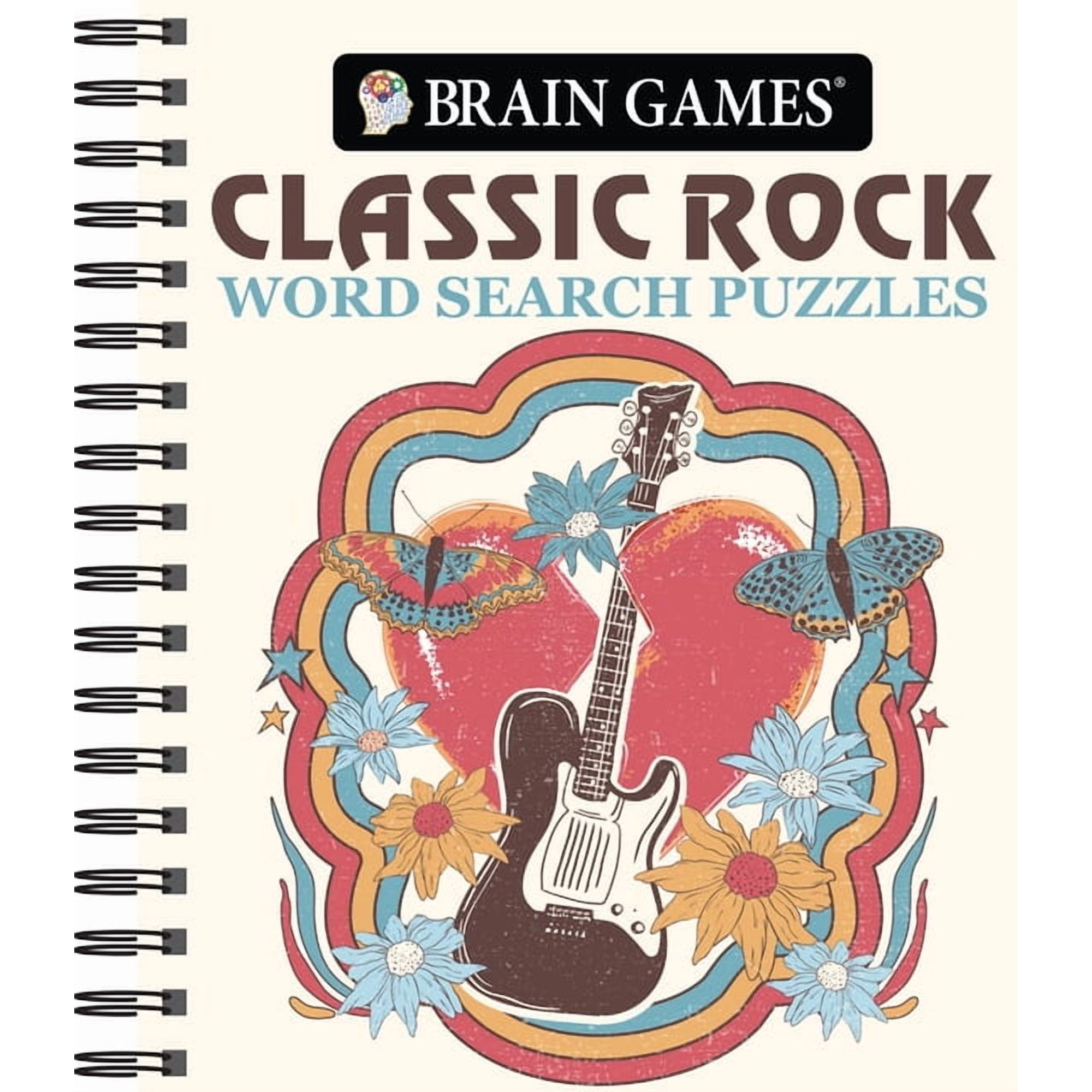 Brain Games Brain Games - Classic Rock Word Search Puzzles, (Spiral-Bound)