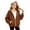 Brown, variant on Nwiuh Zip up Jacket Kids Full Zipper Hooded Fashion Sweatshirt (Brown, 6-7 Years)