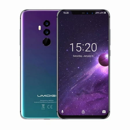 Gsm Cellular Carriers (UMIDIGI Z2 Cell Phone - Android 8.1-6GB+64GB - 16+8 MP Dual Camera - Dual SIM Unlocked Smartphone for All GSM Carriers - 6.2
