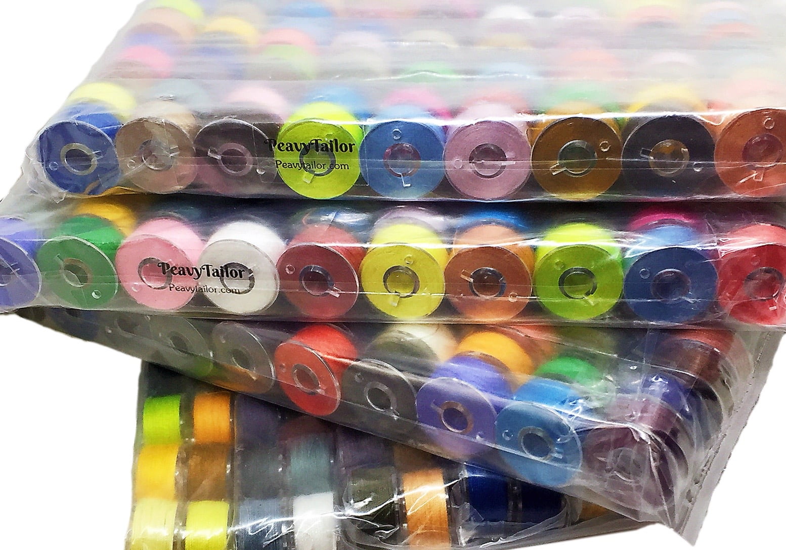 24 Colors Prewound Sewing Thread Bobbins Polyester , For Brother