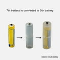 thumbnail image 6 of Gieenan 4Pcs Portable AAA to AA Size Battery Converter Transparent Batteries Holder Box, 6 of 7