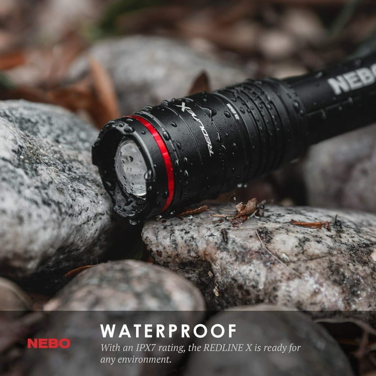 NEBO Redline X Rechargeable LED Flashlight, 1800 Lumens