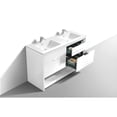 thumbnail image 4 of Kubebath NUDO 60″ Double Sink Modern bathroom Vanity in Gloss White Finish, 4 of 7