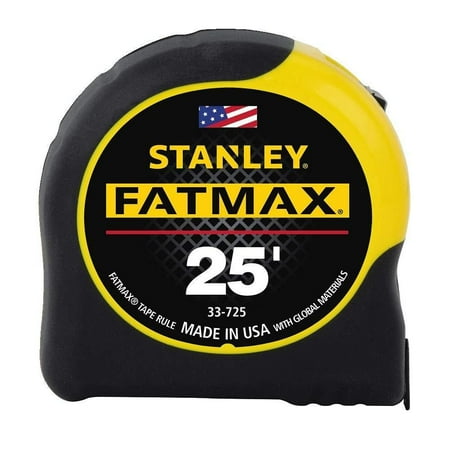 33-725 25-Feet FatMax Tape Measure, Tape rule with first 3 feet reinforced with BladeArmor coating for maximum durability. By Stanley...