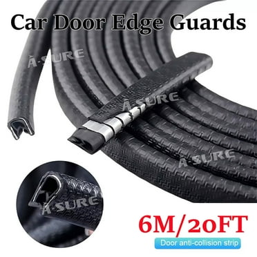 Asure 20FT Car Door Rubber Edge Guard Molding Trim Seal Protector for Scratch Defense