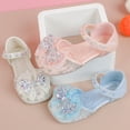 thumbnail image 6 of SXcggal Children Shoes Comfortable Flat Sandals Fashionable Diamond Bow Princess Performance Sandals Lightweight Fashionable Cute Girls Daily Shoes, 6 of 8