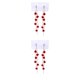 thumbnail image 1 of Guardurnaity 1 par de pendientes colgantes de cristal accesorios de regalo de joyería de fiesta rojo Type2 NO2, 1 of 6