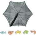 thumbnail image 1 of Portable Fishing Net, Folded Fishing Bait Traps With Zip Fastener Design, Fish Shrimp Minnow Crayfish Crab Baits Tarp Fishing Net, 1 of 5