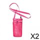thumbnail image 1 of 2 Portabotellas De Agua De Malla Ligera Para Artículos Esenciales De Viaje, Deportes, Viajes, Color Rojo Rosa, 1 of 7