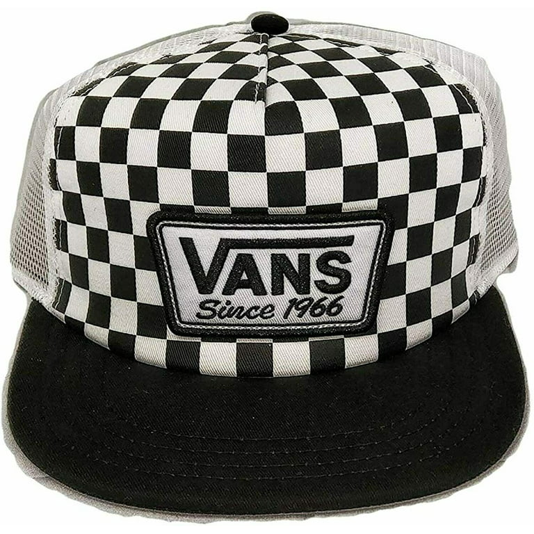 Kwaadaardig Buitengewoon Nauwkeurig Vans Off The Wall Checkered Trucker Snapback Hat OSFA Black/White -  Walmart.com