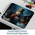 thumbnail image 6 of Snowman Square Desk Pad Mouse Pad, 8.3x9.8 Inch Non-Slip Rubber Bottom Printed Mousepad for Office and Gaming, 6 of 6
