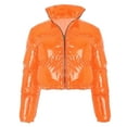 thumbnail image 6 of ATOGUTA Girls Down Winter Coat Quilted Puffer Jacket Warm Hooded Parka Snow Coats Size 1T-10 Orange, 6 of 6