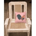thumbnail image 2 of Carolines Treasures BB7836PW1818 Dutch Bantam Chicken Pink Check Fabric Decorative Pillow, 18 x 18 in., 2 of 2