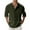 Army Green, variant on Men's Polo Shirts Casual Long Sleeve Solid Color Button Stand Collar Pocket Pullover Tops Lightweight Loose T Shirts for Man Army Green L