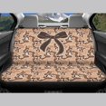 thumbnail image 4 of HUISEFOR 4 Pcs Camo Bow Car Seat Cover Set All-Season Protection Soft Anti Slip, Stretch Polyester Fabric Cover, Front Rear Seat Protectors, Fits for Vehicle Cars SUV, 4 of 6