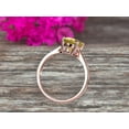 thumbnail image 4 of 1.25 Carat 8x6mm Oval Cut Champagne Diamond Moissanite Engagement Ring Solitaire Promise Ring On 10k Rose Gold Personalized for Brides, 4 of 8