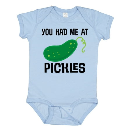 

Inktastic You Had Me at Pickles Gift Baby Boy or Baby Girl Bodysuit