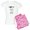 With Pink Camo Pant, variant on - Sharks! Keep Calm And Swim Fast Pajamas - Women's Light Pajamas