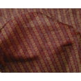 thumbnail image 4 of oneOone Silk Tabby Fabric Dotted Chevron & Leaves Block Print Fabric BTY 42 Inch Wide, 4 of 4